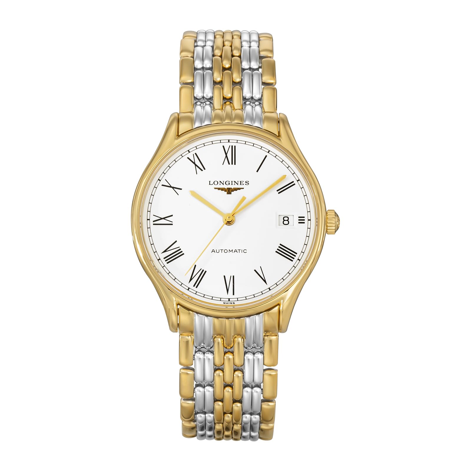 

Unisex Watch LYRE Reel Automatic Winding Daily Life Waterproof Sapphire Glass White Dial Stainless Steel Silver x Gold [Longines] L4.860.2.11.7 [Item] білий