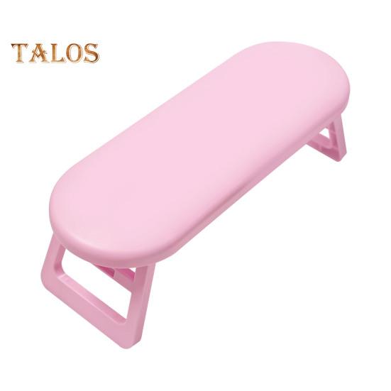 

Подставка для ногтя Складная пластиковая подставка для ног Маникюрная подставка для рук Подушка для рук Аксессуары для дизайна ногтей Round розовый