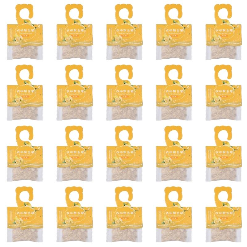 20 Pack Air Freshener Pouches For Closet Drawer Car Bathroom MultiSpace Freshness Maintenance