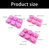 6 Cavity Silicone Flower Baking Molds Heat Resistant Nonstick Easy Releases For Cakes Cupcakes Dessert Soap Making