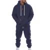 Men's 2025 Autumn/Winter Casual Multi-Pocket Half-Zip Hoodie and Sweatpants Set