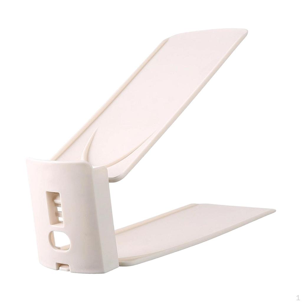 Shoe Organizer Stacker with Slots, , Space Saving, Display Rack Adjustable Height.