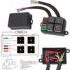 Pre-Wired Fuse Relay Box, 2/3/4/6 Way 4-Pin 40A Relay Block Kit, for Cars Truck Marine Boat Jeep