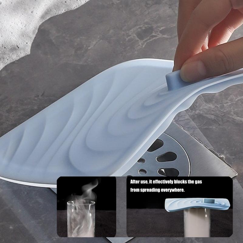 Flexible Shower Drain Seal Cover Universals Toilet Floor Drain Cover Deodorant Pad Nonslip Basins Stopper Sealing Cap