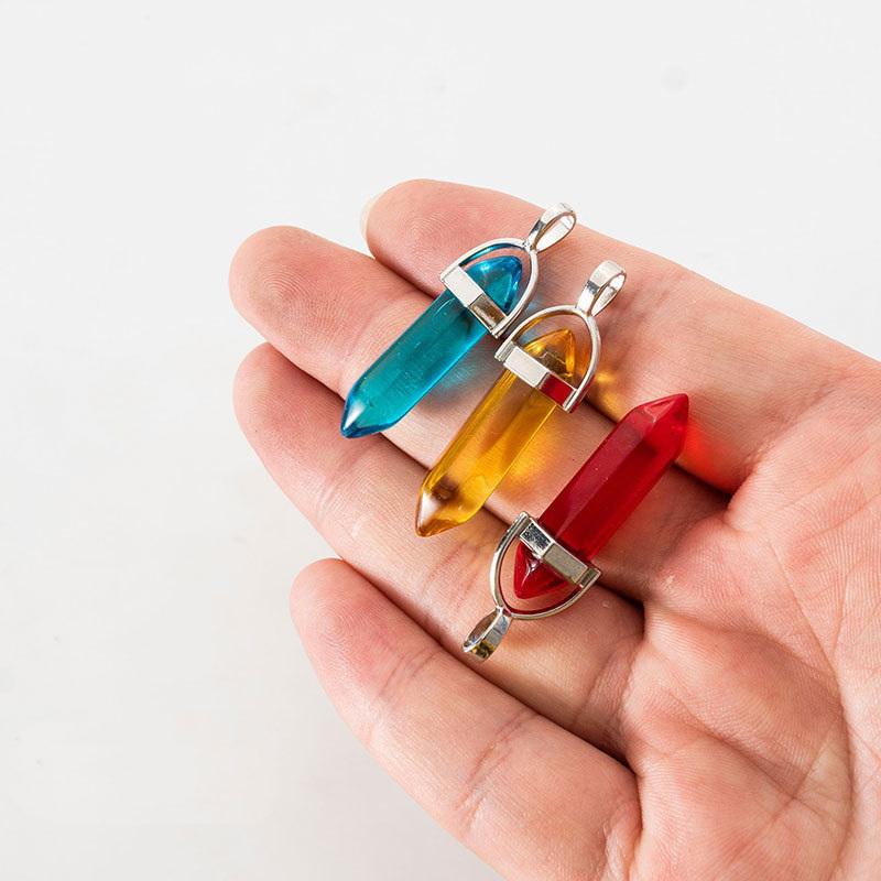 15Pcs Christmas Birthday Gifts  Healing Pointed Chakra Beads Crystals For Jewelry Making Home Office Decoration