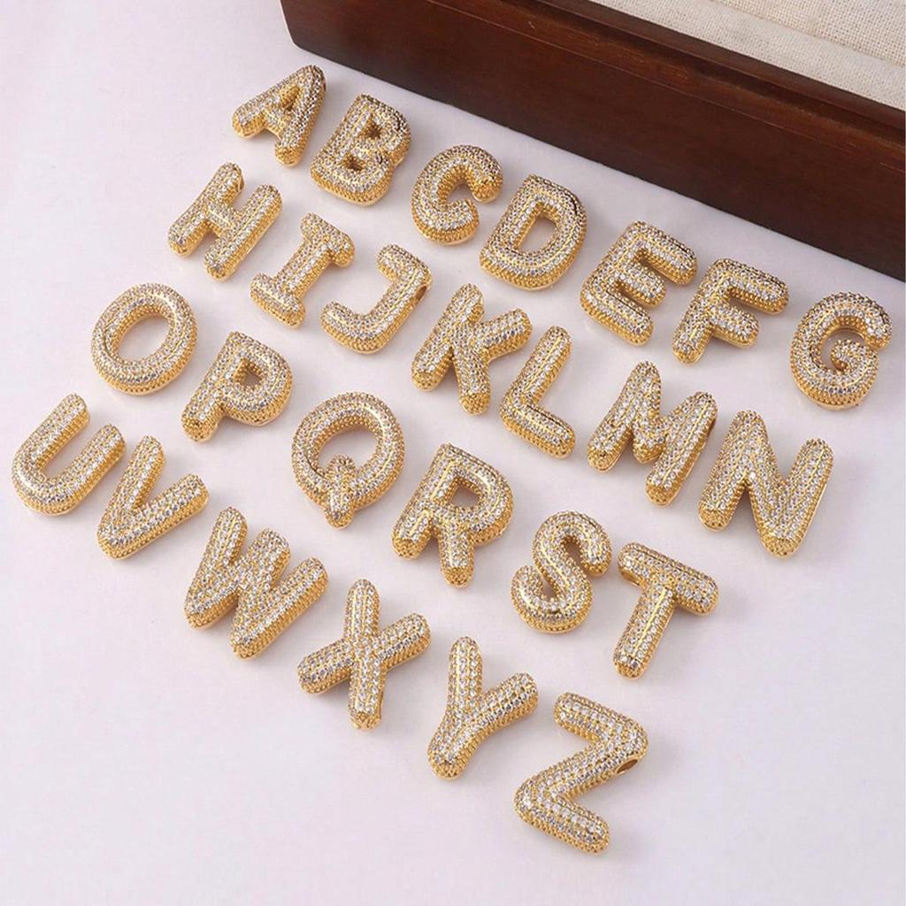 Elegant Zircon Letter Pendant Necklace – Versatile Clavicle Chain