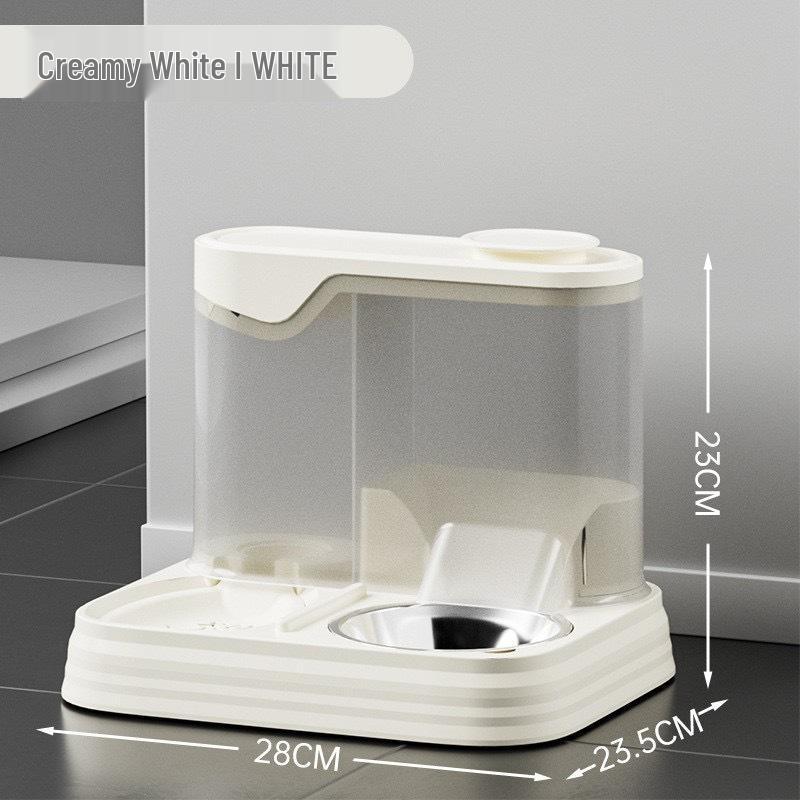 

Автоматическая поилка и кормушка для домашних животных с легко моющейся миской для кошек и собак 28x23.5x23 cm