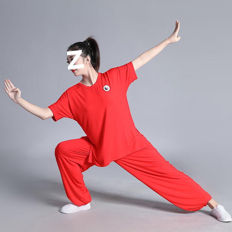 Spring Style Tai Chi Suit Set for Men and Women - Middle-Aged & Elderly Performance and Practice Wear