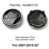 Audi Wheel Center Cap Hub Covers 4pcs/Set 60mm 61mm 68mm 69mm 135mm Car Styling  Badge for A3 A4 A5 A6 A7 A8 S4 Auto Accessories