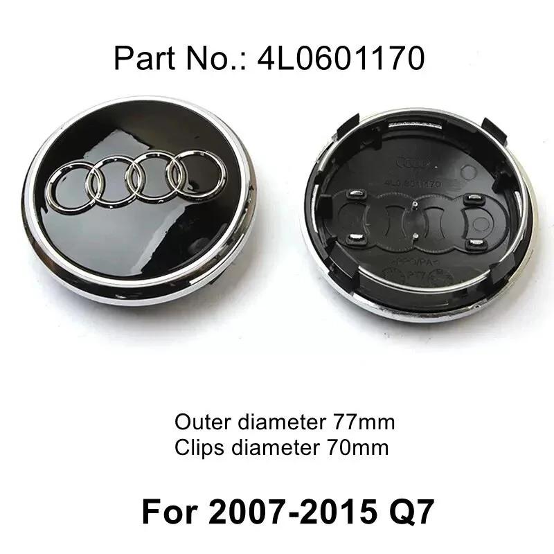 Audi Wheel Center Cap Hub Covers 4pcs/Set 60mm 61mm 68mm 69mm 135mm Car Styling Badge for A3 A4 A5 A6 A7 A8 S4 Auto Accessories