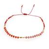 Trendy Deep Blue & Gold Rice Bead Pearl Hand Bracelet: Niche Design Women's Fashion Accessory