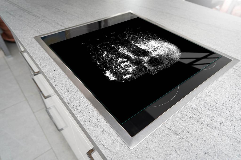 SZKLANA DESKA DO KROJENIA 52x40 CZASZKA