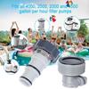 Pool Hose Adapter With Clamp Washer 2 Types Conversion Connector Replacement Pool Hose Adapter For Intex Threaded, Easy To Use