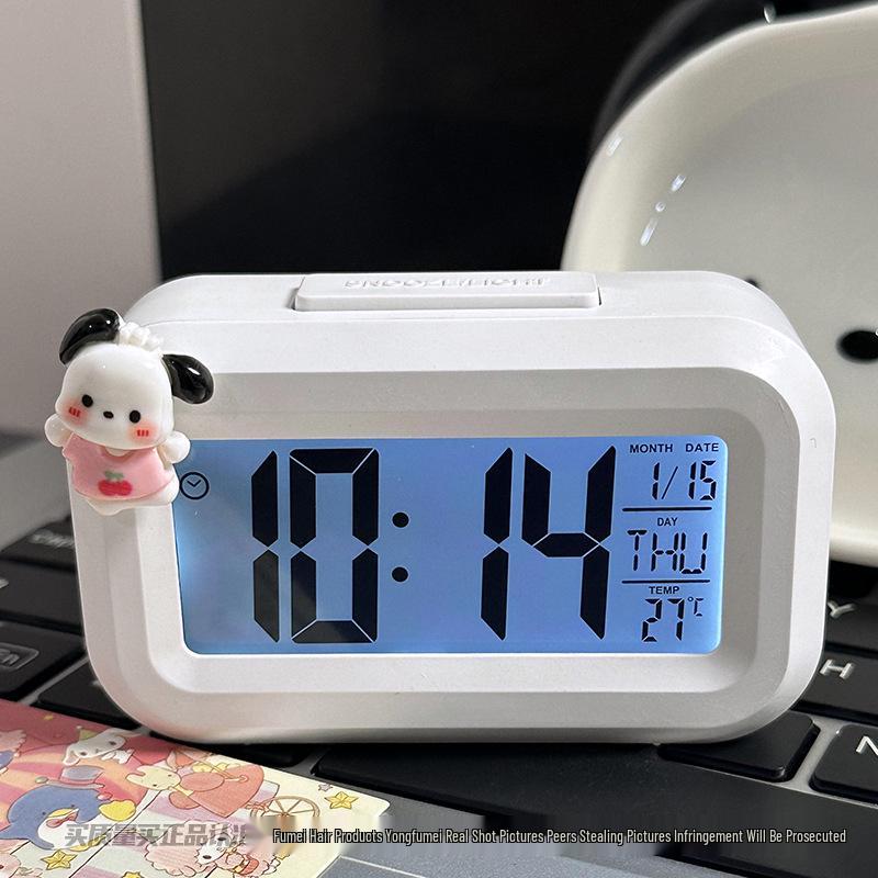 Luminous Cute Beaver Alarm Clock - Multifunctional Silent Desktop Clock with Timer for Dorms and Bedside.
