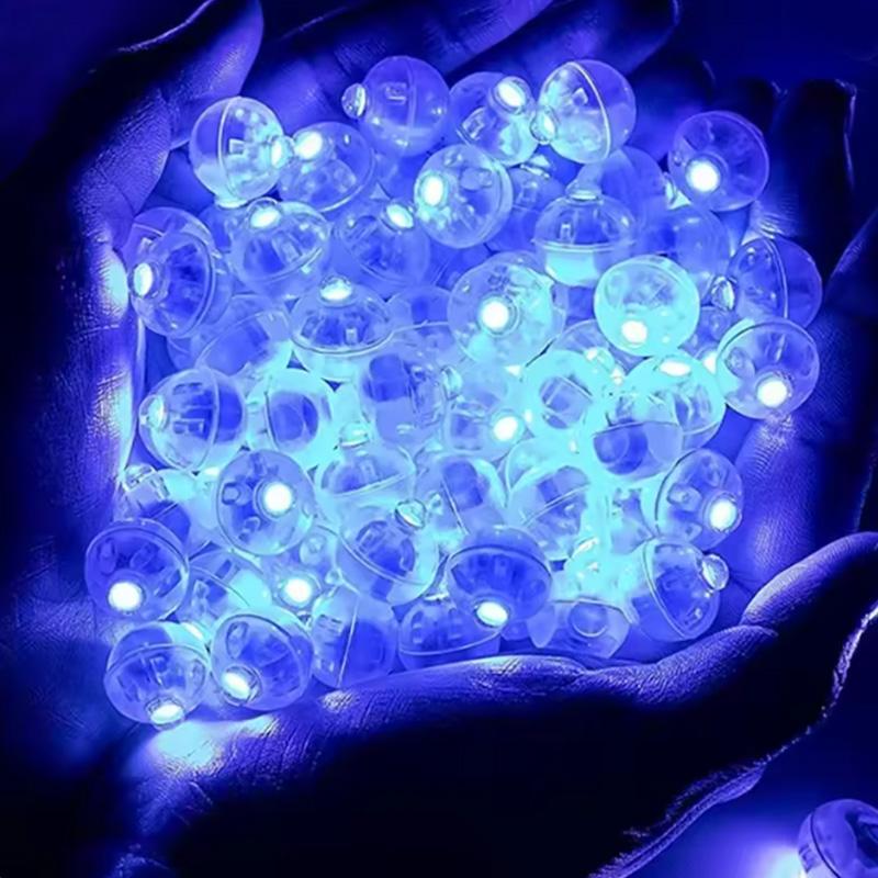 50/100 Pezzi Luci LED per Palloncini Mini Palloncini Sfera Rotonda Luce Notturna Lampada LED Flash per Lanterne di Carta Decorazioni per Feste di Matrimonio
