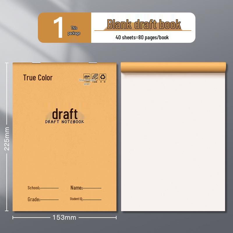 

Толстый блокнот с истинным цветом: 1000 листов отрывной, секционированной белой скретч-бумаги для расчетов