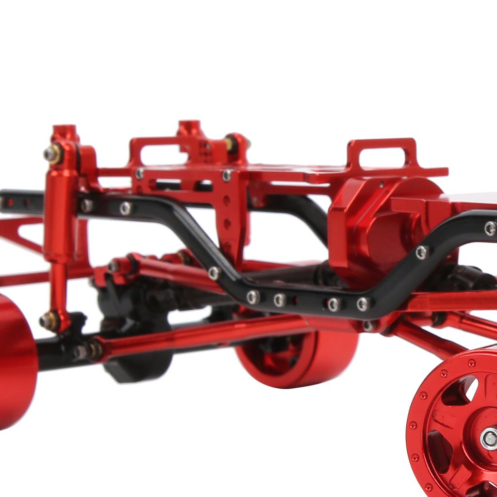 RC Car Chassis Frame Kit Aluminium Alloy Frame with Wheel Hubs for   SCX24 C10 1/24 RC Car