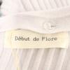 unused Debut de Fiore Check Pattern Long sleeve Rib knit docking one piece Women Used