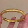 Light Luxury Exquisite inlay diamonds wire drawing bangles Vintage Palace Style Bracelet for women Wedding High Quality