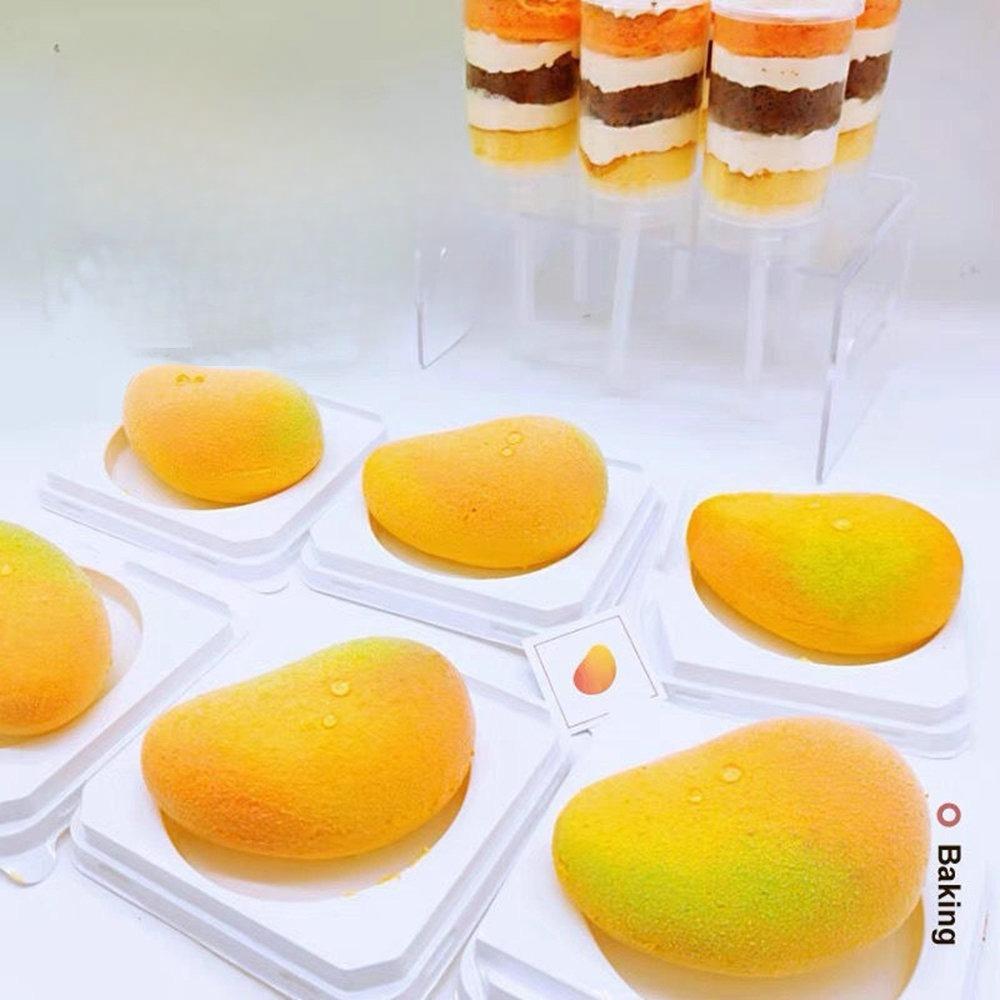 3D Mango Design Silicone Cake Molds Party Pastry Bakeware Fruit Mousse Cake Mould Kitchen Food Grade Dessert Baking Tools
