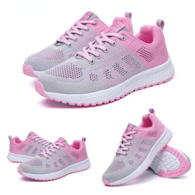 Frühling und Herbst Damen Sportschuhe Mesh Atmungsaktive Anti-Rutsch Anti-Geruch Schuhe Damen Laufschuhe