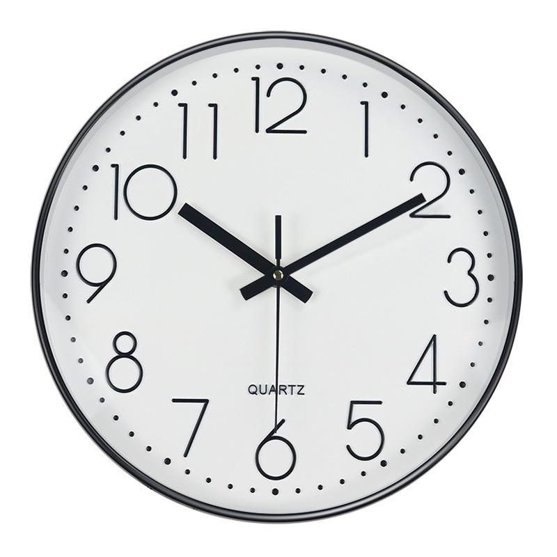 14-Inch Quartz Wall Clock for Classroom & Living Room – Easy Mount, No-Drill Design
