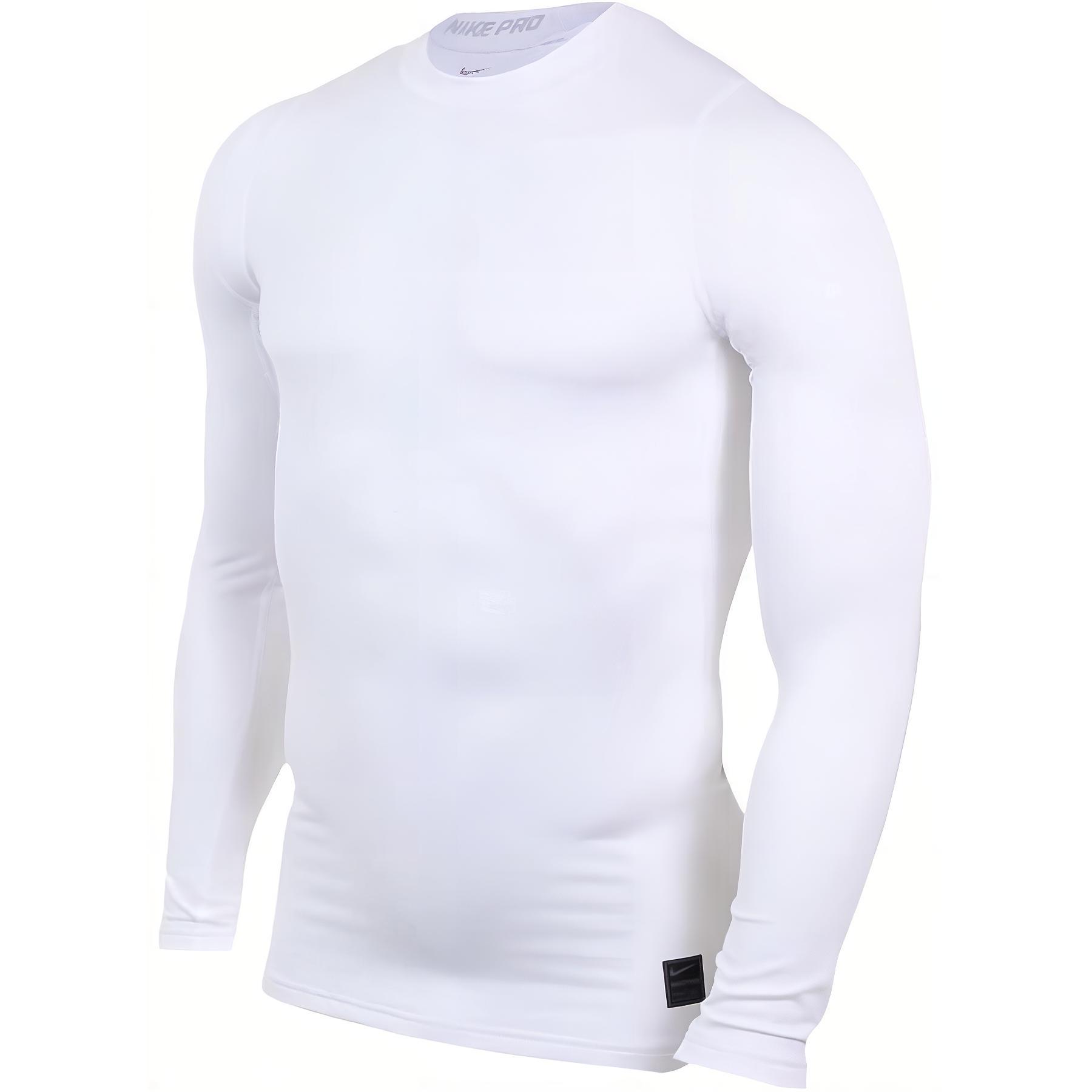 

Nike Мужская футболка Pro Mock с длинным рукавом Белый 927213-100 L