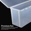 Kichvoe Airtight Toast Container Clear Food Fresh Keep Box for Fruits Snacks Medium Long Fridge Organizer for Kitchen Storage