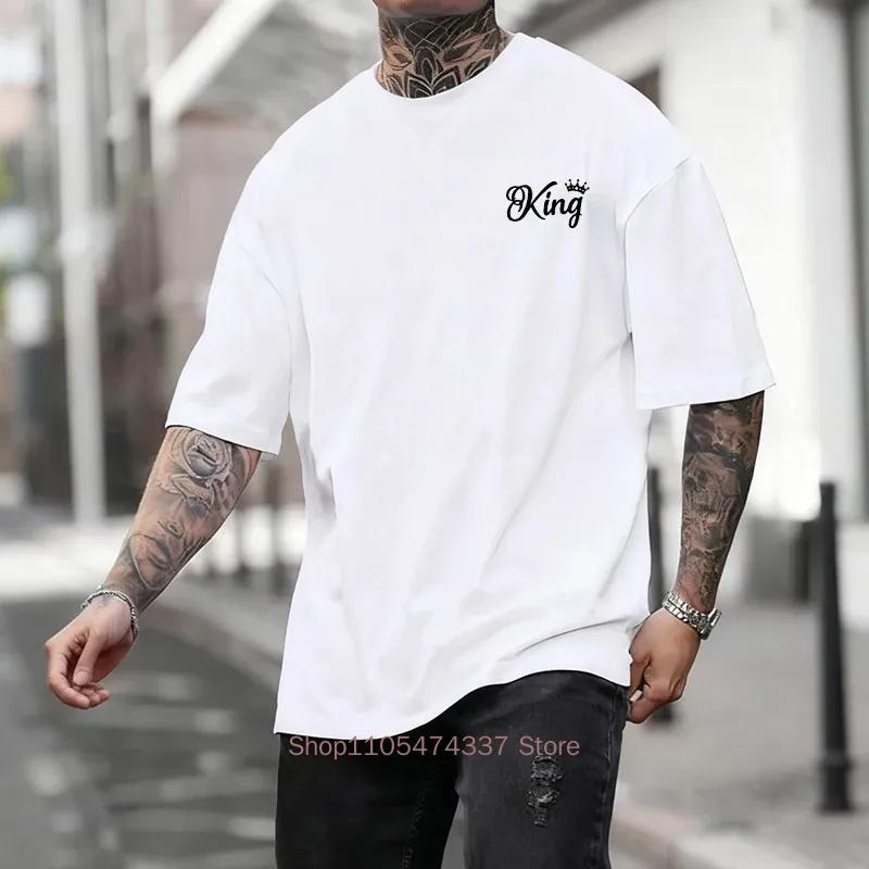 King Printing Unisexs Tshirt Casual Cotton Short Sleeve Outdoors Sports Jogging Loose Tees Daily Street Highquality Tshirt Summer