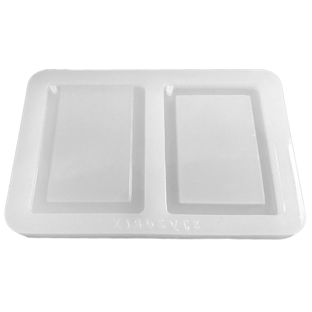 Card Sleeve Quicksand Photo Frame Mold Epoxy Silicone Mold Table Soft Ceramic Plaster Ornament Pendant Home Decoration
