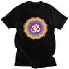 Seven Chakras Colors T Shirt Men Cotton Buddha Mandala T-shirt Flower Tee Tops Short Sleeved Fl