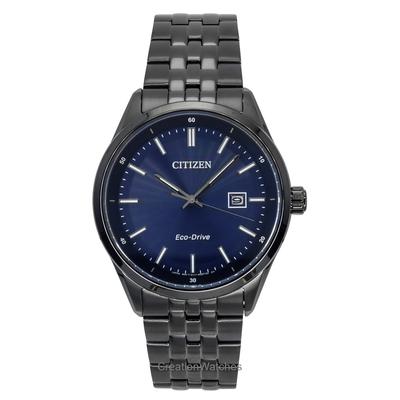 Eco-Drive Stainless Steel Blue Dial BM7567-50L 100M Men's Watch