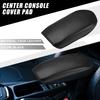 ABSOPRO Waterproof Car Armrest Cover Protector for Mitsubishi Outlander Center Console Cover Pad with Faux Leather and Carbon Fiber Black 2022-2023,