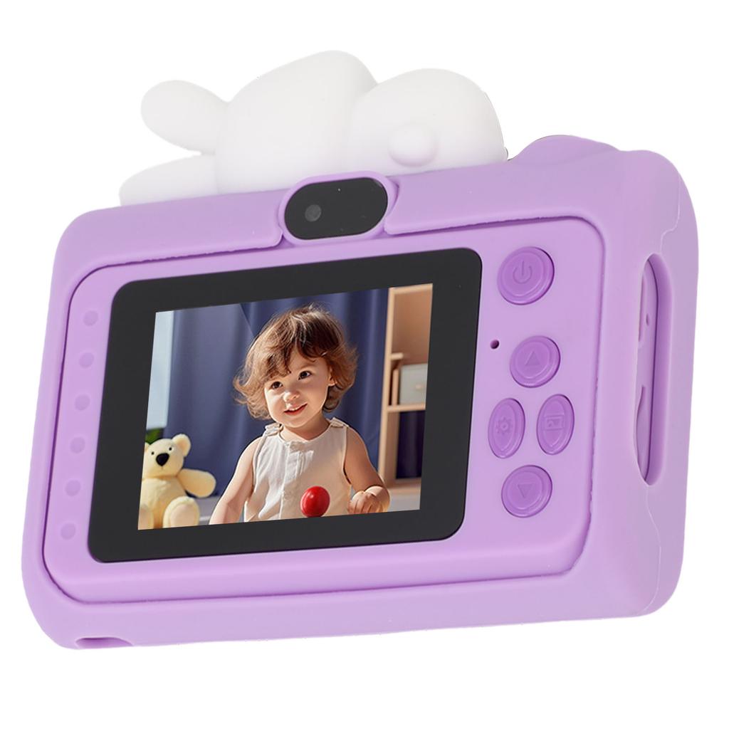 Digital Camera 40MP 1080P HD Dual Lens Video Camera with Cartoon Bunny Silicone Cover 2 Inch Screen for Teens Birthday Gifts