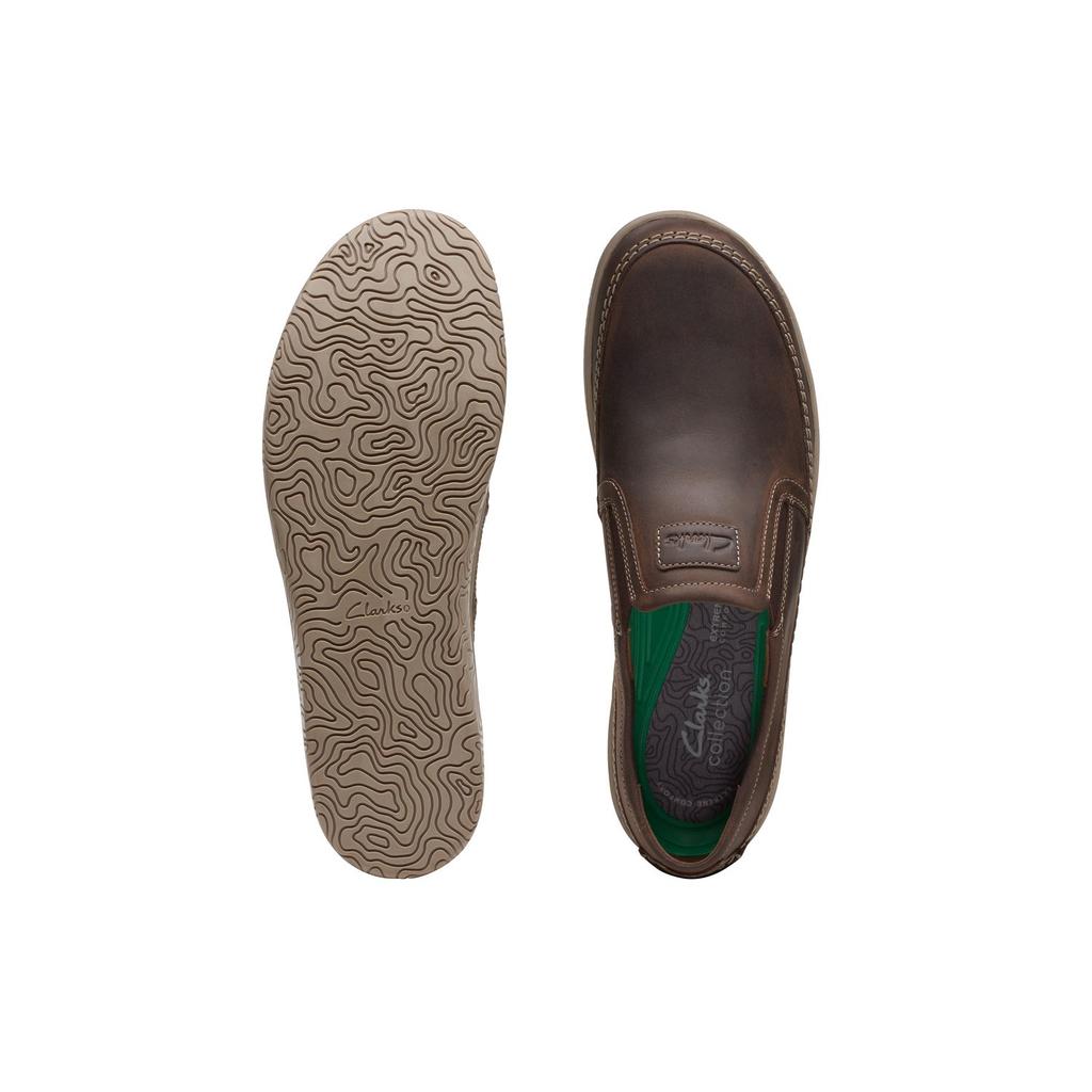 Clarks Hodson Series Top Layer Cowhide Fashion Breathable Comfortable Versatile Casual Shoes Men sneaker Brown 261721587