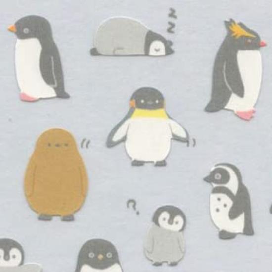 Relaxed Chirunimu Animals [Sticker Sheet] Stickers/Penguin