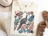 Guinea Fowl Wildflower Shirt, Boho Floral Fowl Birdwatching Tee, Bird Lover Gift