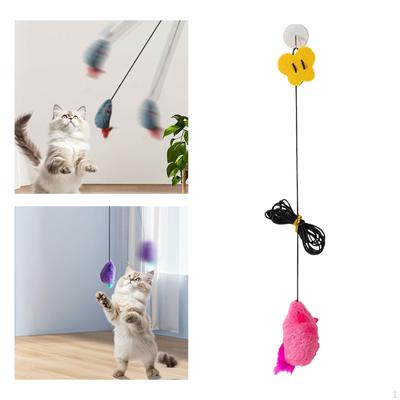 Tür Hängen Maus Katze Spielzeug Teaser Sound Interaktive für Indoor Katzen Übung