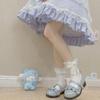 Japanese Lolita Soft Lace Mid-Tube Socks: Breathable Bow-Design Calf Socks for Women