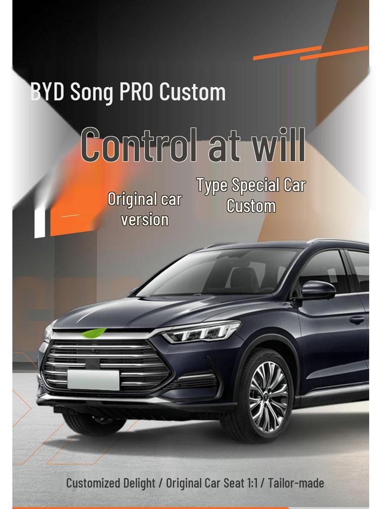 Song PRO Cartoon Leather Car Seat Cushion, Five-Seat Model, All-Season Use