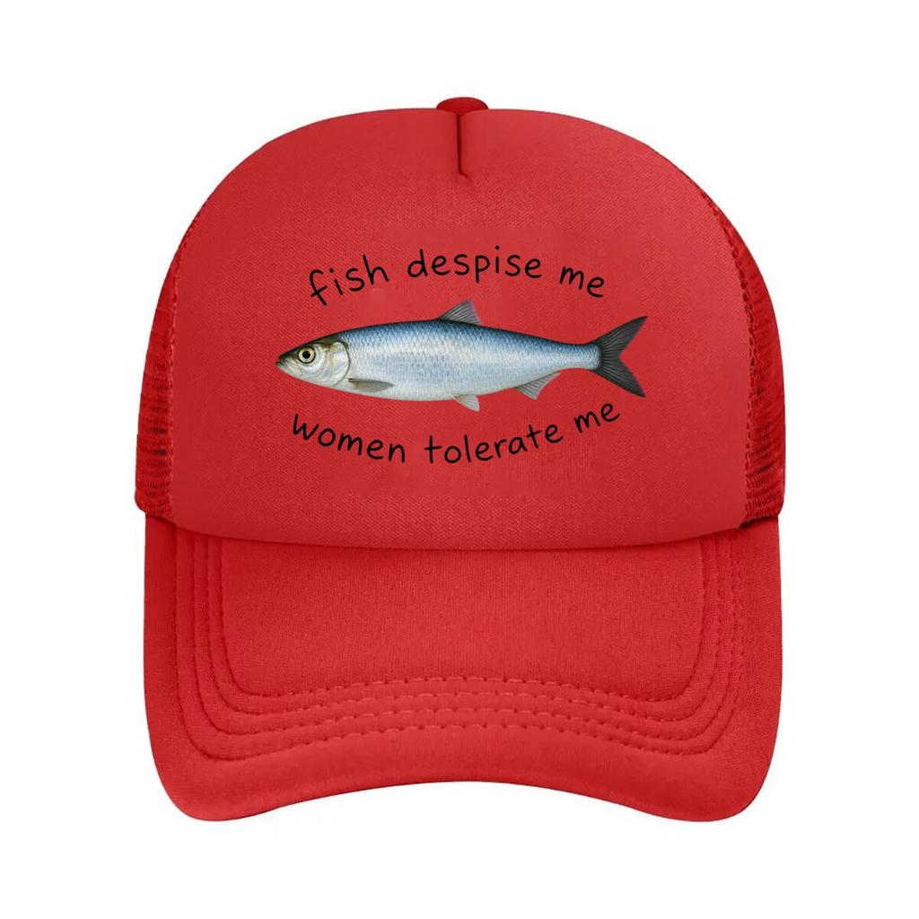 Fish Despise Me Women Tolerate Mesh Baseball Cap For Womens Unisex FeUnisex Beach Dad Hat Hip Hop
