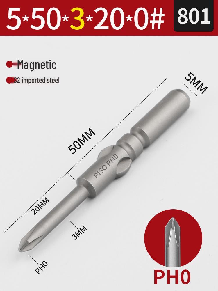 Imported S2 Steel 5mm Magnetic Electric Screwdriver Bits (801/800), 101-Piece Set