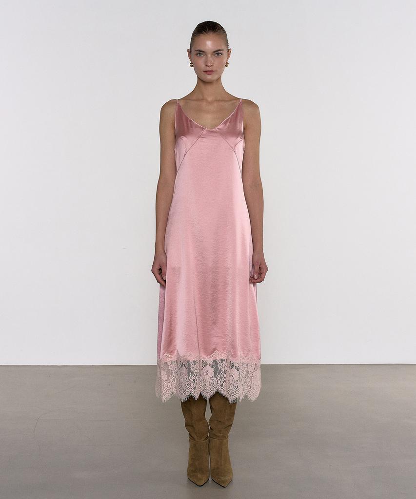 PELOTE Lace Hem Slip Dress (2 Colors)