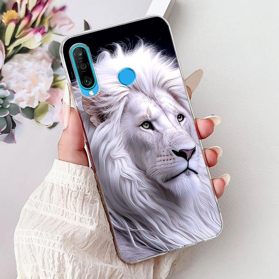 For Huawei P30 Lite Case Cool Dragon Pattern Cover Clear Silicone Soft Slim Phone Case For Huawei P30 Pro P 30 Lite P30Lite Bags