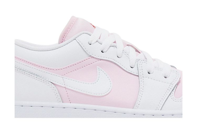 Jordan 1 Low Pink Foam Fire Red White (GS)