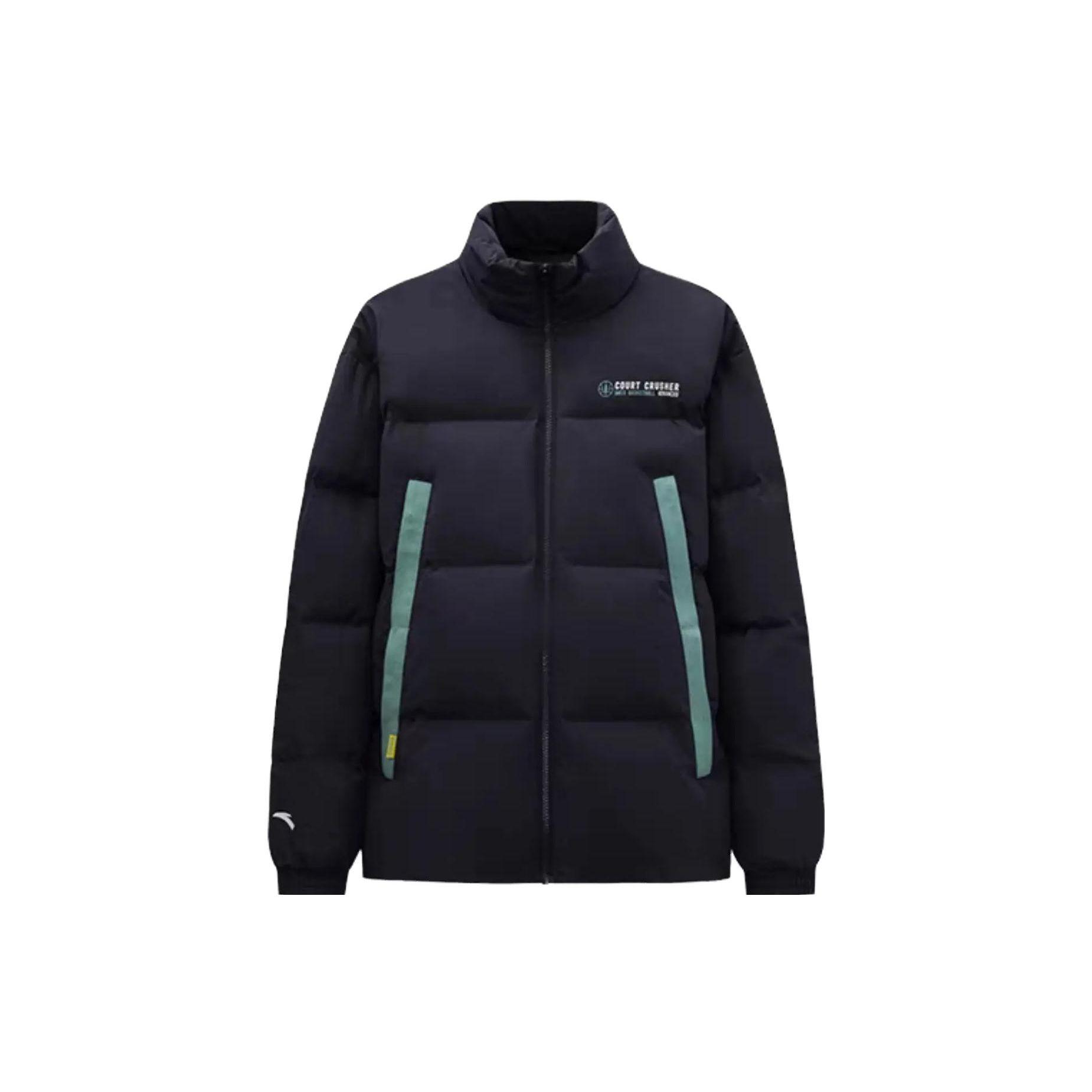 

Anta Пуховик свободного кроя с принтом букв, воротником-стойкой, теплый, унисекс, верхняя одежда, черный 972341902-3 XXXL