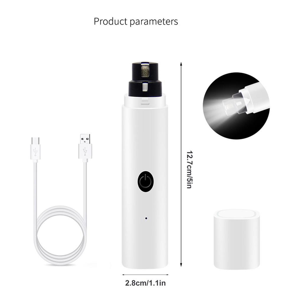 Electric Pet Dog Nail Grinder For Dog Nail Clippers Rechargeable USB Charging Pet Grooming Trimmer Tools Accessories