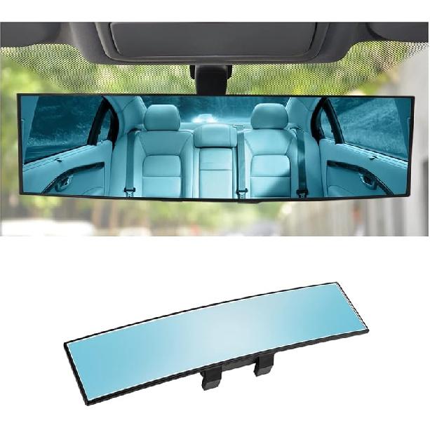 Car Rearview Mirrors, Shock Resistant Interior Clip-On Panoramic Rear View Mirror For Car, Wide Viewing Range, 12 Inch HD Universal Use For Cars,