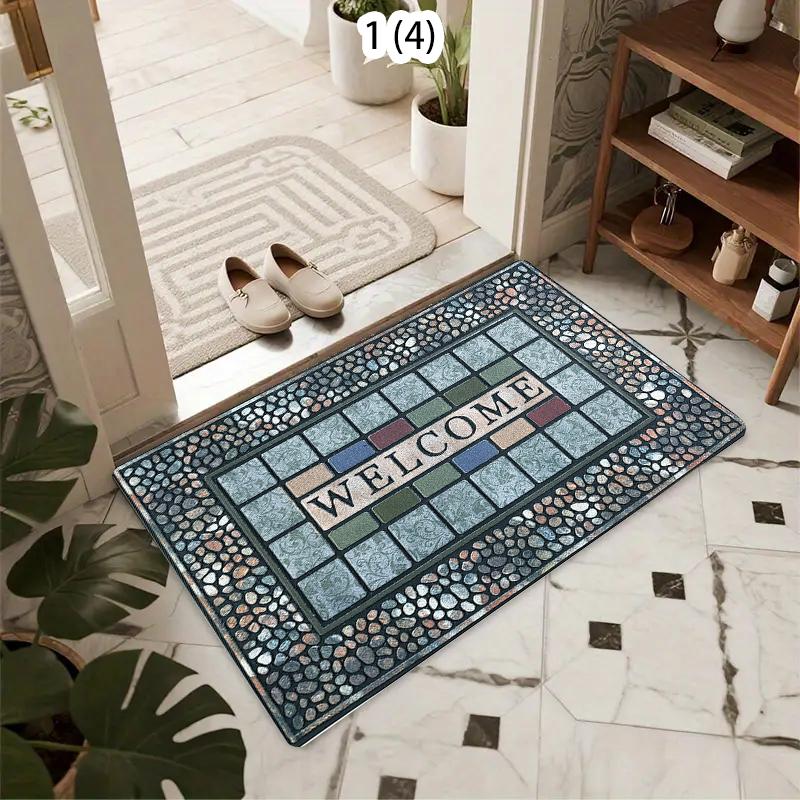 

Vintage Geometry Welcome Carpet Elegant Indoor Entrance Doormat Living Room Kitchen Bedroom Decoration Door Mat 40cm x 60cm