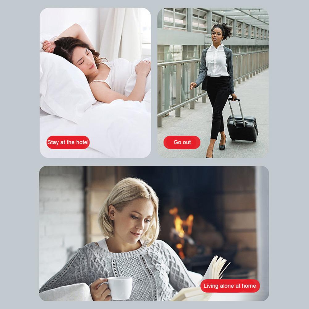 Portable Door Lock With Sirens For Inward Opening Door Anti Theft Apartment Hotel Door Lock For Travel Securitys